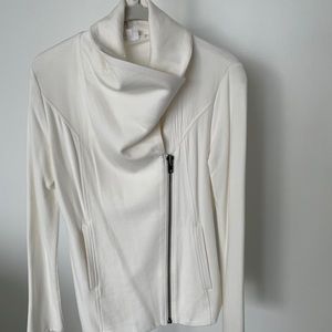 Winter white asymmetrical jacket